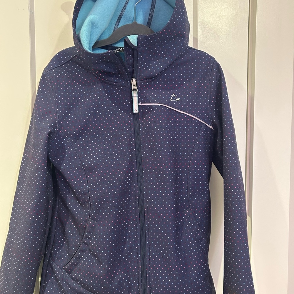 Paradox Girls Navy Polka Dot Spring Jacket
